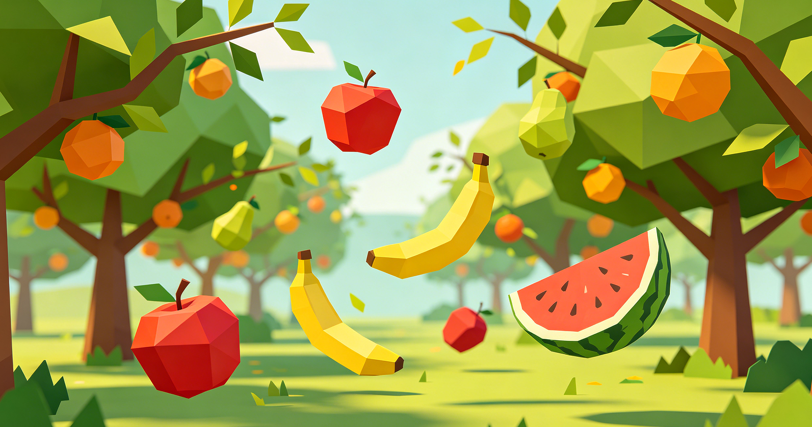 Gravity Fruit Slicer: Fallen Orchard Harvest Image 2