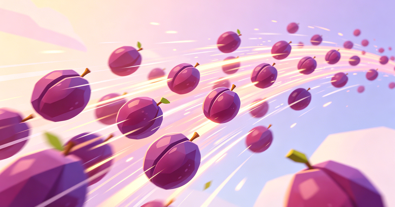 Fruit Gravity Arc: Plum Torrent Dash Image 2