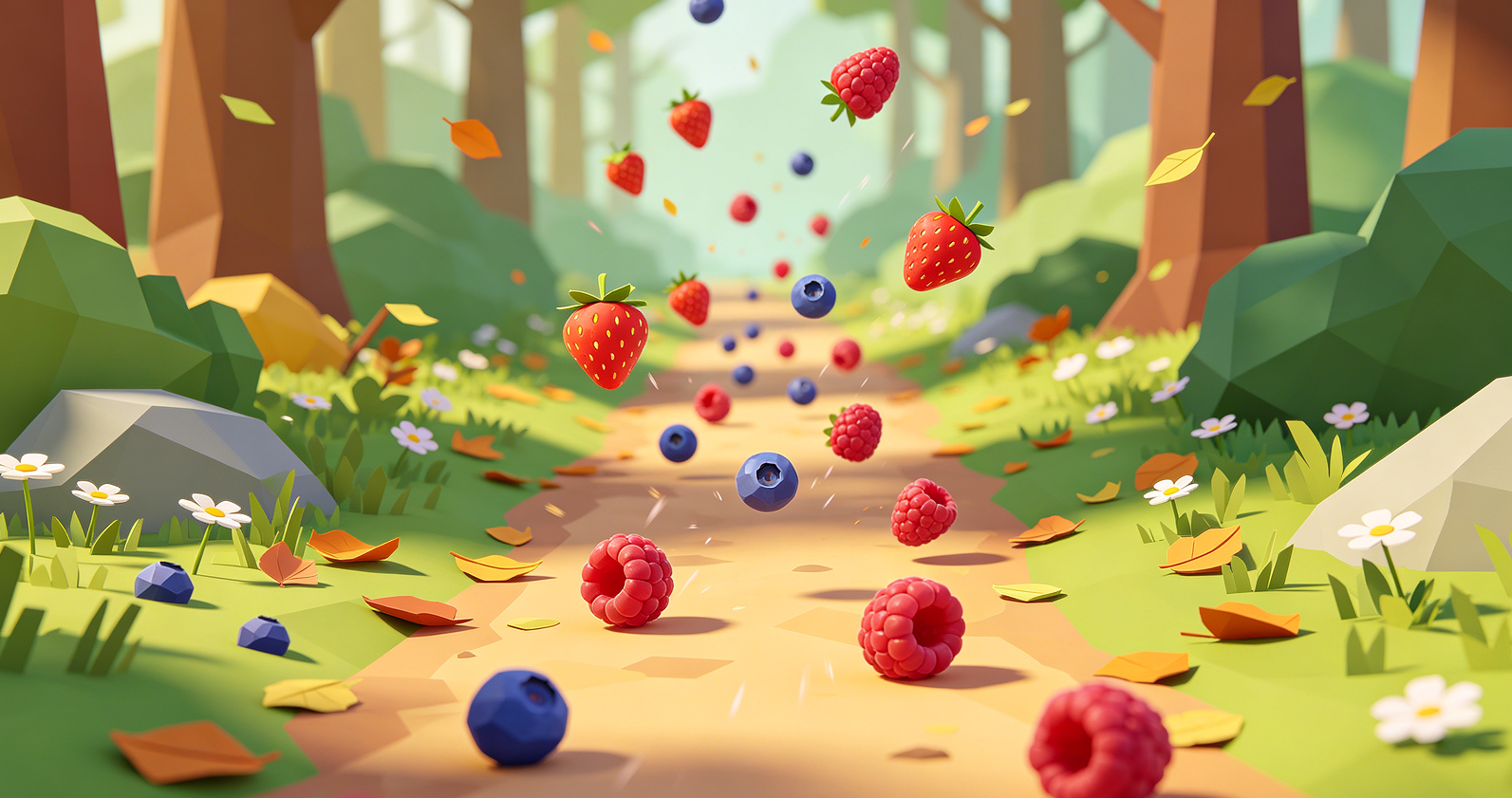 Berry Drop Gravity Chopper: Forest Mix Trail Image 2
