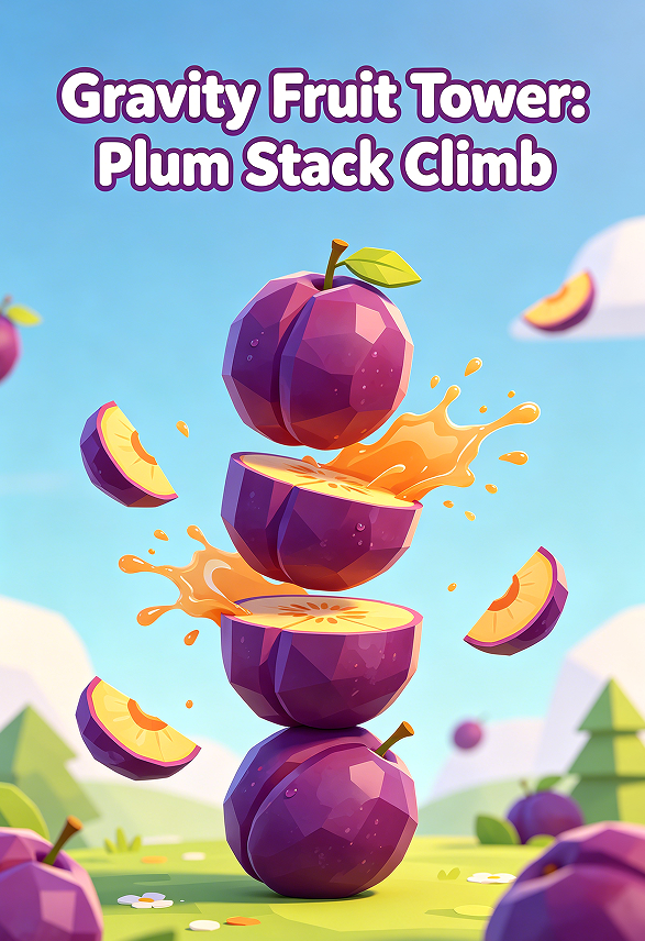 Gravity Fruit Tower: Plum Stack Climb