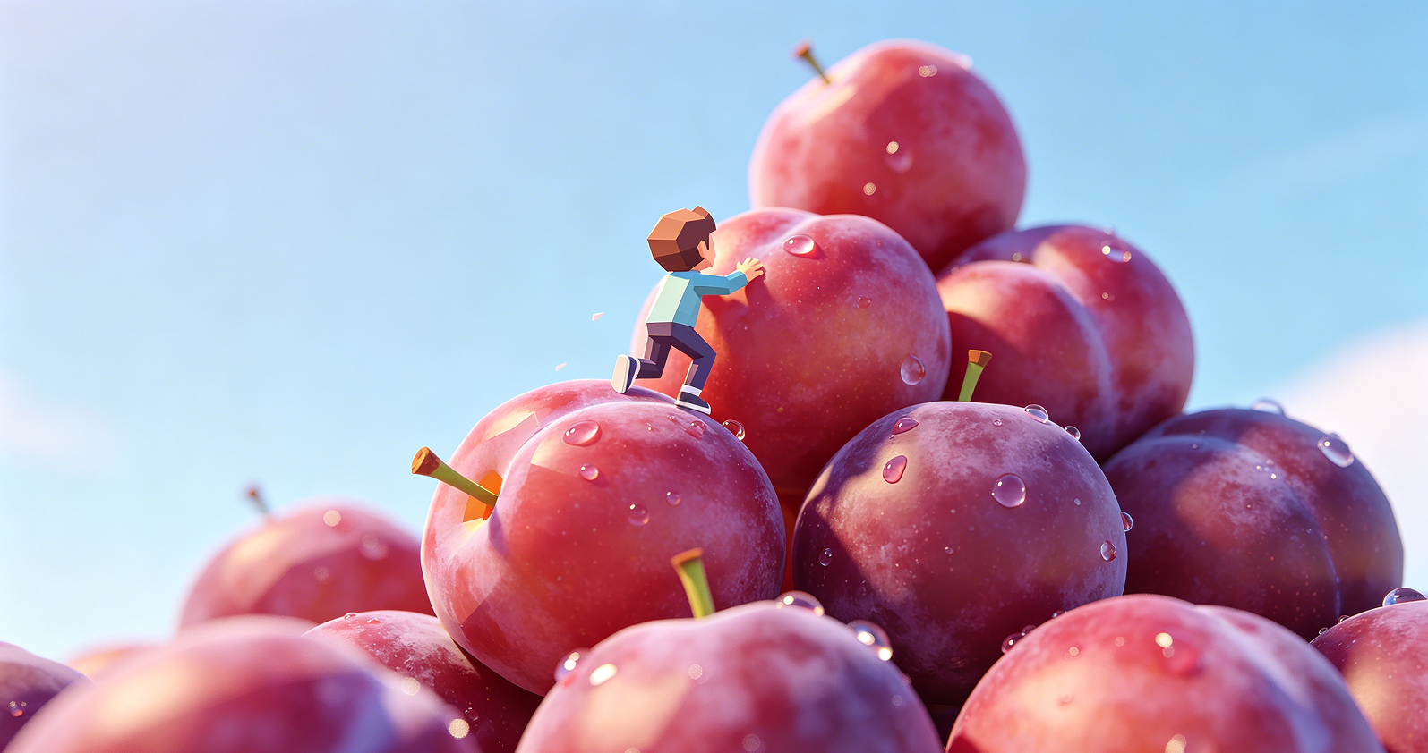 Gravity Fruit Tower: Plum Stack Climb Image 2
