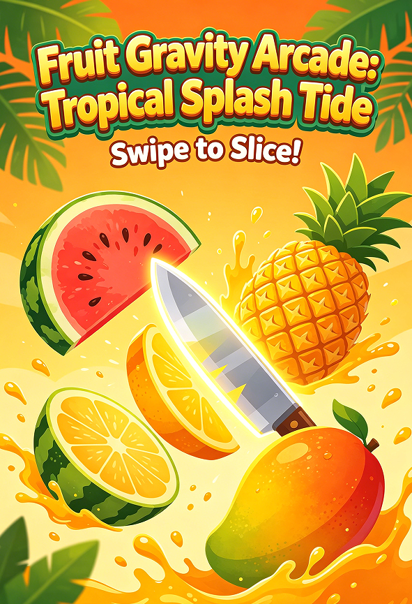 Fruit Gravity Arcade: Tropical Splash Tide