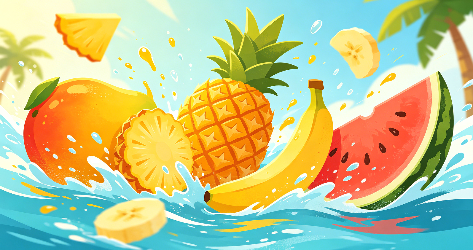 Fruit Gravity Arcade: Tropical Splash Tide Image 2