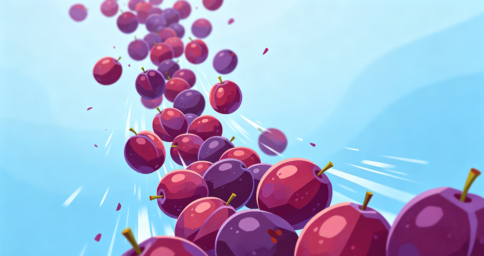 The Falling Fruit Cutter: Plum Cascade Run Image 2